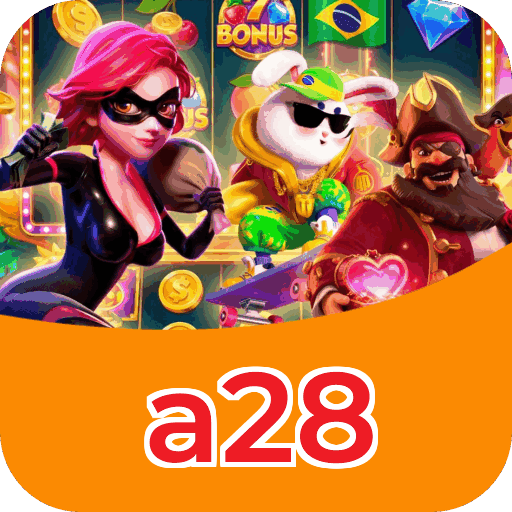Interface do aplicativo a28 mostrando jogos disponíveis no iOS e Android